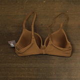 Auden Womens Luxe Stretch Comfort Wire Demi Bra 94266744 Caramel Brown 36A