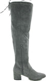 Sugar Ollie Women's Over-the-Knee Dress Boots SGR-OLLIE Grey Micro 8M