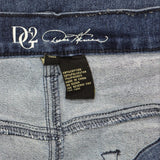 DG2 Womens Virtual Stretch Boot-Cut Jeans 567176 Midtone Blue 16W