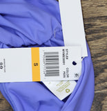 Anne Cole Convertible High Waist Shirred Swim Bottom Periwinkle Blue Purple S