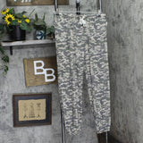 Honeydew Womens Star Seeker Camo Knit Pajama Pants 94113 Green Camo L