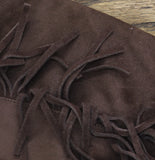 Universal Thread Patsy Tall Fringe Western Boots Cowgirl Chocolate Brown 8.5M
