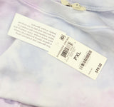 Style & Co French Terry Crewneck Pullover Sweatshirt Cool Dye Purple / Multi PXL