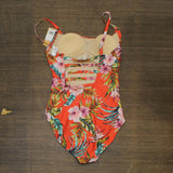 Kona Sol Women's Shirred Front High Coverage One Piece Swimsuit 77605665