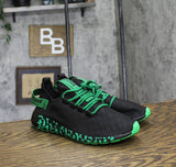 Warning Isecured Womens Lightweight Foam Mesh Sneakers Green 10 (EUR 41)