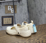 Jbu By Jambu Womens Merry Mary Jane Flat B5MRY99 Eggshell Off White 6M