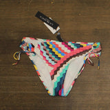 La Blanca Side Tie Hipster Bikini Bottom 19477059628 Multi White 10
