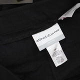Alfred Dunner Womens Petite Allure Proportioned Pants 01716 Black 12P