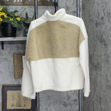 Columbia Womens Snap Front Pullover Sherpa Sweater 1626840 Brown L