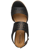 Style & Co. Womens Block Heel Hazleyy Dress Sandals Black / Brown 6.5M