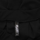 24seven Comfort Apparel Womens Plus Size Classic Knee Length Skirt Black 2X