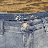 DG2 by Diane Gilman Womens Petite Embellished Bootcut Jeans Blue 8P