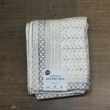 Great Bay Home Washable Accent Runner Rug Distressed Moroccan Grey 2'4" x 7'