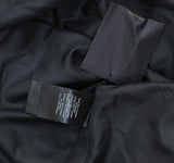 Donna Karan Petite Square-Neck Sequinned Belted Button Down Dress Black 2P