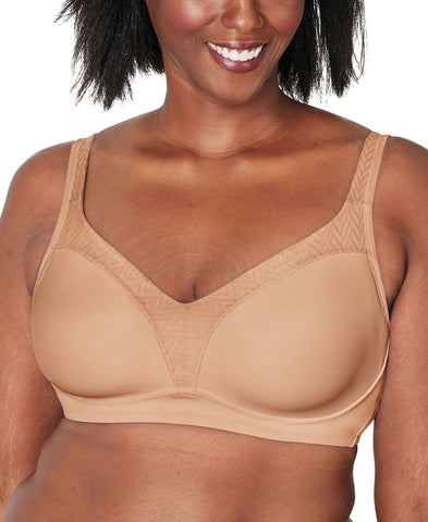 Playtex 18 Hour Bounce Control Convertible Wireless Bra 4699 Taupe Brown 38DD