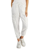 INC International Concepts Waistband Drawstring Utility Jogger Pants White XL
