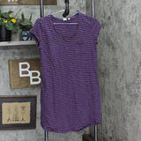 Gap Womens Striped V-Neck T-Shirt Dress 16791752aabc67 Pink / Blue M