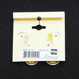 Ear Sense Dangly Teardrop Silhouette Glitter Drop Earrings Gold / Silver Gray 1"