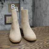 Universal Thread Low Block Ankle Boots with Memory Foam Insole Taupe Brown 5.5M