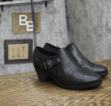 Clarks Womens Block Heel Low Cut Booties Black 9N