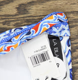 La Blanca Womens Banded Halter Bikini Swimsuit Top Alboran Sea Blue Multi 14