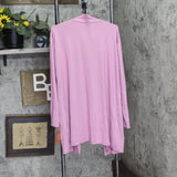 State Of Day Womens Knit Cardigan Open Front 100180255MS Mauve Orchid Purple L