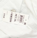 Charter Club Womens Button Up Petite Denim Twill Trucker Jacket Bright White PXL
