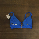 Lauren Ralph Lauren Club Solid Macrame Ring Top Swim Bikini Electric Blue 10