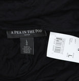 A Pea In The Pod Maternity Ruched Rolling Waist Pajama Pants Bottoms Black L