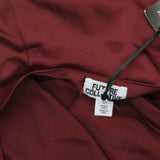 Future Collective Womens Holiday Flowy Satin Midi Skirt 92248804 Burgundy Red XS