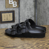Shade & Shore Women's Neida EVA Two Band Footbed Slide Sandals 86509392 Black 9M