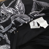 Shape Solver Womens One Piece Encounter Empire Leaf Swim Dress Black Multi 16