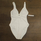 Robin Piccone Womens Ava Knot One Piece Swimsuit 221716 White 12