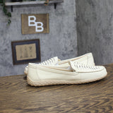 Baretraps Womens Origins Bridget Slip-On Boat Shoes OR10026 Off White 10M