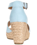Style & Co Espadrille Wedge Sandals with Ankle Strap 10004896400 Dream Blue 9W