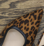 A New Day Womens London Sling Back Flats Sandals 94303556 Cheetah Brown 7.5M
