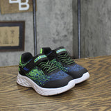 Skechers Kids Boys Microspec 2.0 Sneaker Glide-Step Black / Blue / Lime 6T
