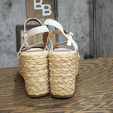 Universal Thread  Alisha Platform Wedge Heels with Memory Foam Insole White 8.5M