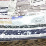 Truly Soft Teagan Stripe Multiple 3-Piece Duvet Set Striped Duvet Brown King