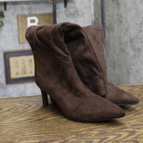 A New Day Justice Mid-Calf Boots with Memory Foam Insole 94568887 Brown 6M