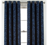 Linden Street Grommet Light-Filtering Single Curtain Panel Indigo Blue 50x84