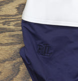 Lauren Ralph Lauren Bel Air Banded High Waist Bikini Bottom Dark Navy Blue 8