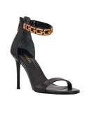 Guess Women's Kaida One Band Ankle Strap Sandals GWKAIDA Black Croc 11M