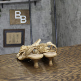 A New Day Womens Esme Floral Crochet Kitten Heels 92979007 Tan Brown 6.5M