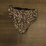 Bar III High Waist Full Coverage Swim Bottom Natural Brown Animal XL
