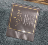 Fieldcrest Spa Bath Rug Plush Mat Rectangle Mineral Blue 24x40