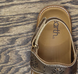 Earth Womens Strappy Ferne Casual Flat Sandals ETFERNE Gold Leather 9M