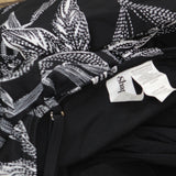 Shape Solver Womens One Piece Encounter Empire Leaf Swim Dress Black Multi 16