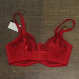 Wacoal Plus Size Retro Chic Full Figure Underwire Bra Barbados Cherry Red 38DD