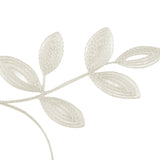 Regal Home  Embroidered Rod Pocket Tailored Valance Ivory Off White 50" x 15"
